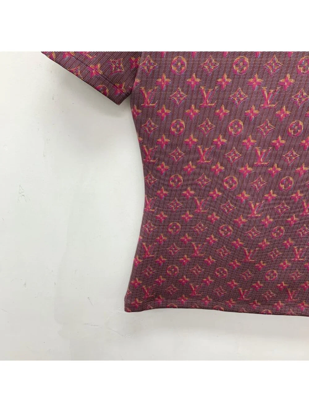 Louis Vuitton Color-Block Monogram Print Short-Sleeve T-Shirt